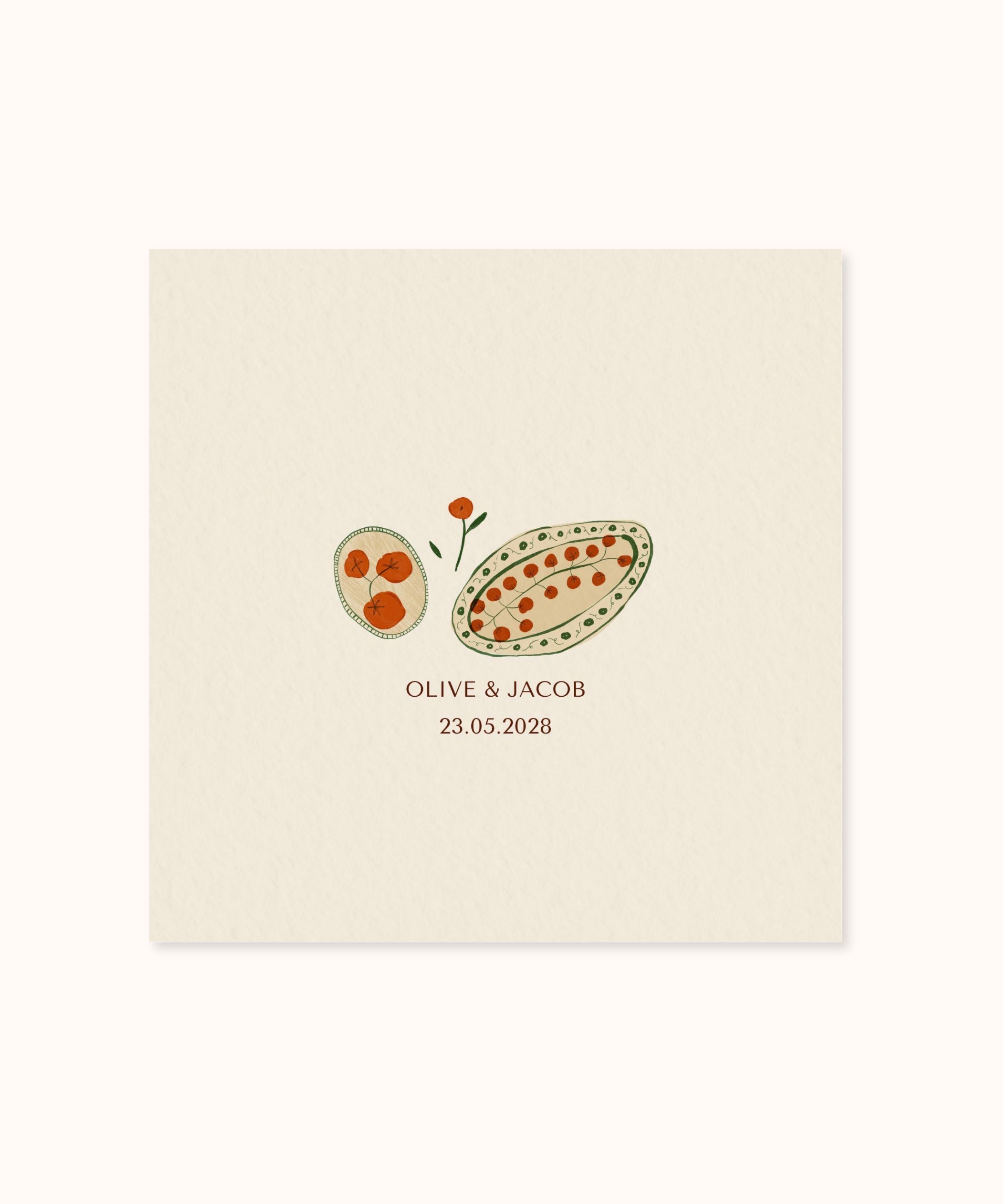 Save The Date Template | Heirloom Vine