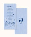 Menu Template | Dinner Party | Tall Menu (10x21cm)